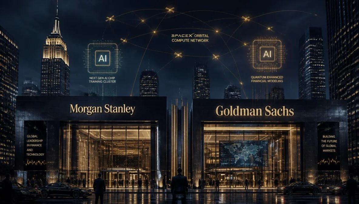 Anthropic IPO Morgan Stanley Goldman Sachs SpaceX contrat calcul