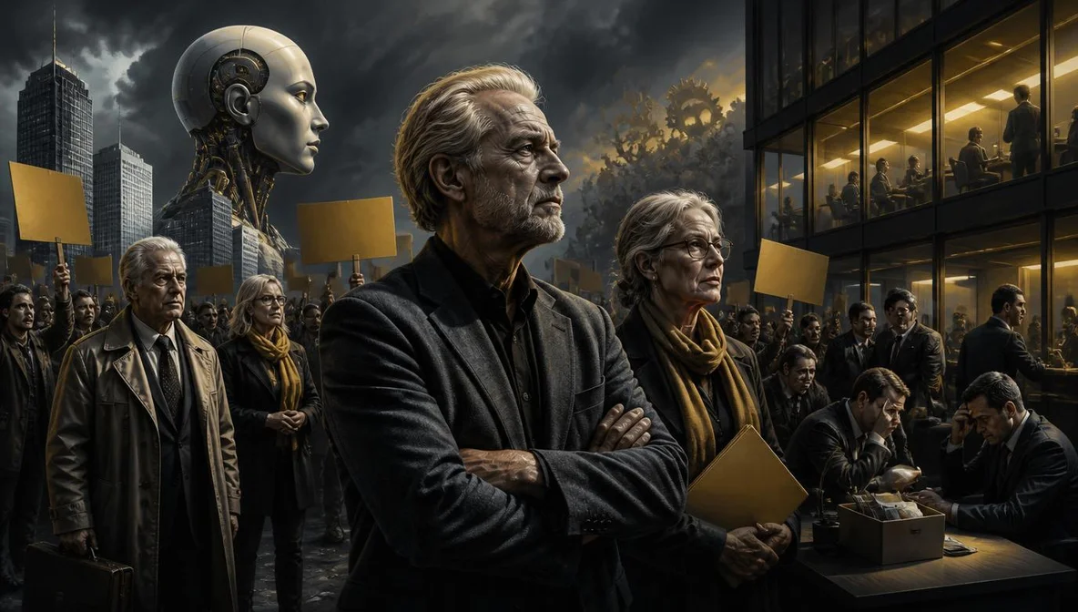 Backlash IA seniors carrières Chris Nolan AI slop manifestations OpenAI Anthropic DeepMind 2026