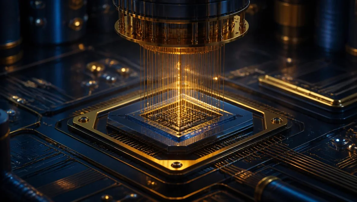 Processeur quantique supraconducteur avec calibration par reinforcement learning