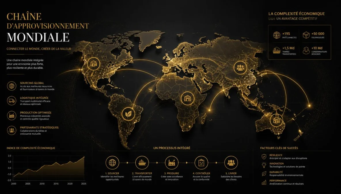 OEC cartographie risque supply chain, semi-conducteurs terres rares batteries, Economic Complexity Index, dépendance fournisseur