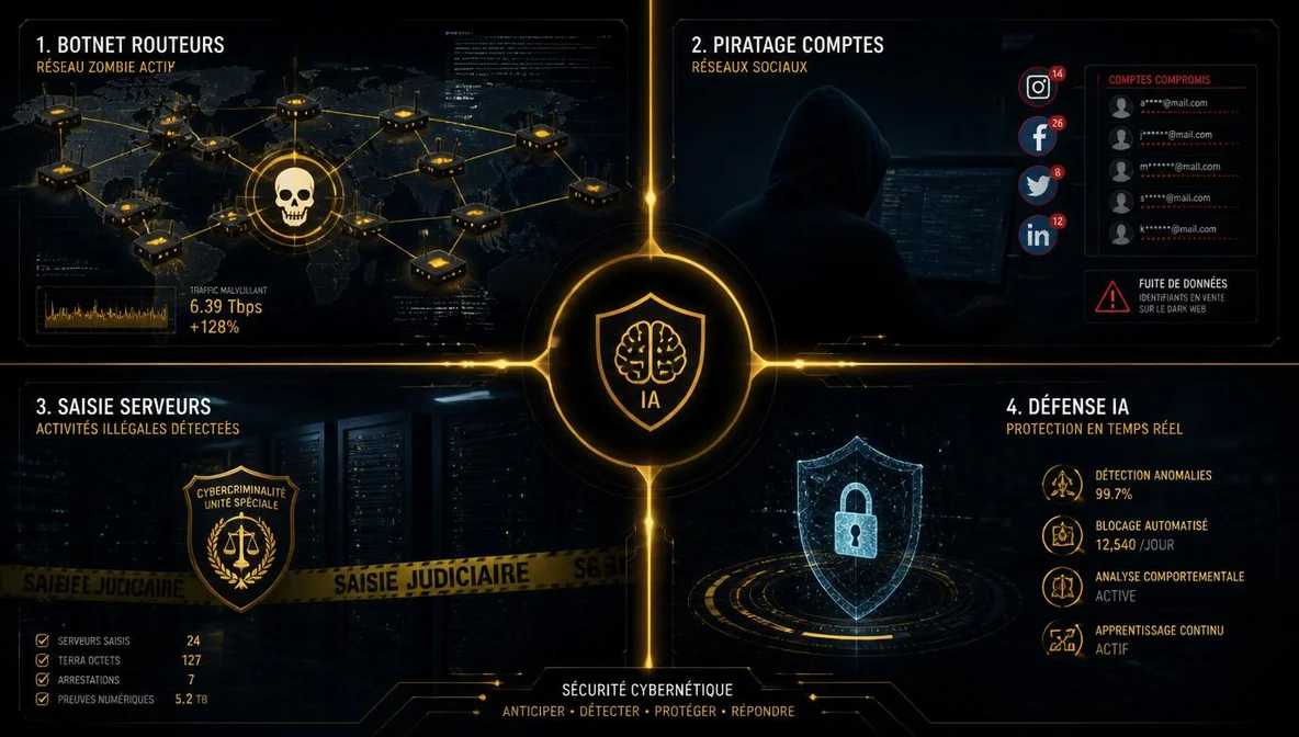 Quatre cybermenaces analyse